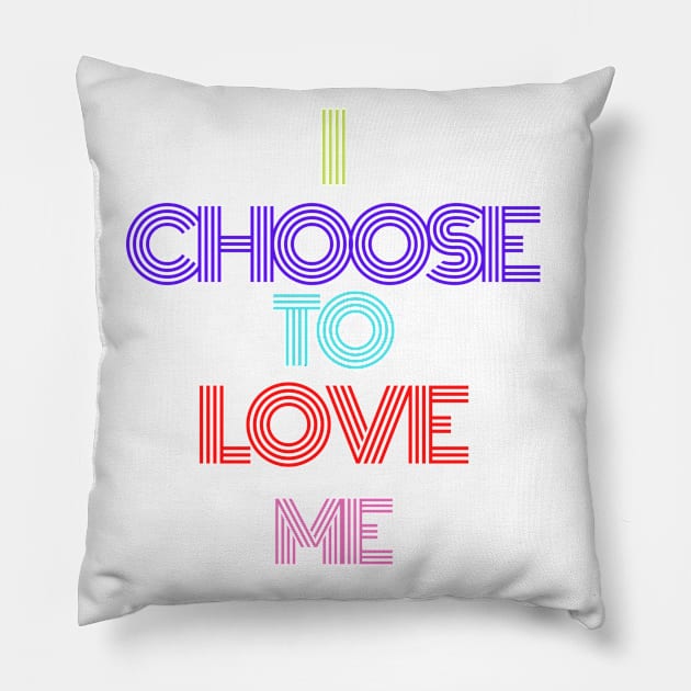 create your own happiness so love yourself! Pillow by Bubbly Tea