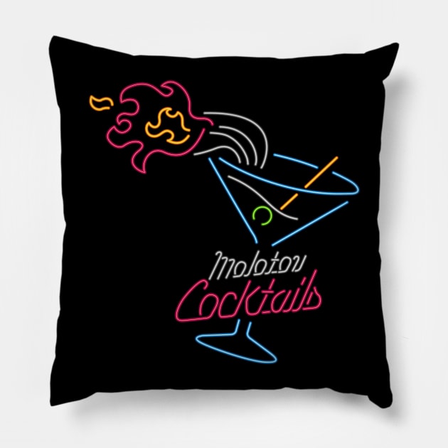 Molotov cocktail Pillow by rodrigobhz