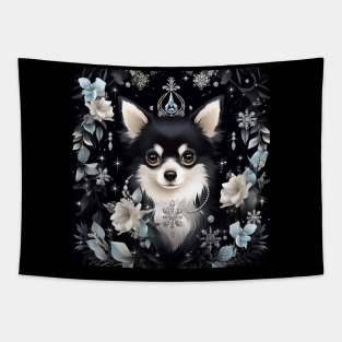 Black And White Chihuahua Tapestry