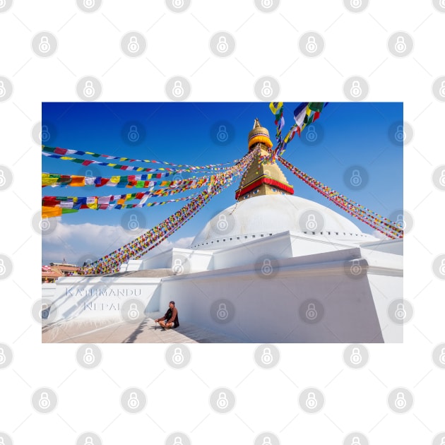 Boudhanath Buddhist Stupa by geoffshoults