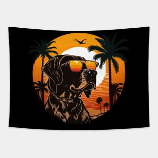 Pointer dog with sunglasses Tapestry