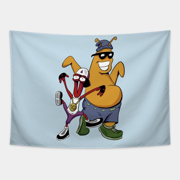 Toejam and Earl Tapestry by Black Snow Comics