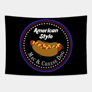 American Style Mac and Cheese Hotdog Tapestry