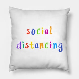 social distancing Pillow