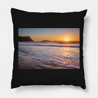 Worms Head, Rhossili Bay, Gower Pillow