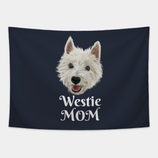 Westie Mom Smiling West Highland Terrier Tapestry