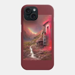 Beautiful House on Planet Mars in the Galaxy Phone Case