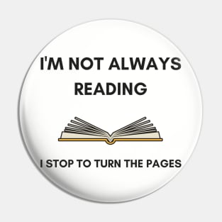 Funny Book Lover Reading Design for Bookworms Pin