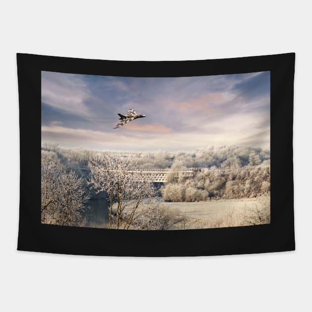 Vulcan Winter Tapestry by aviationart