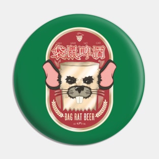 Bag Rat Beer Pin