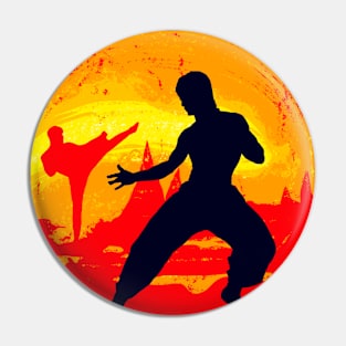 Bruce Lee stance Pin