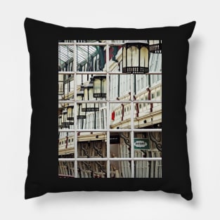 Shopping Arcade Abstract Pillow