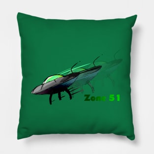 NLO! Zone 51 Pillow