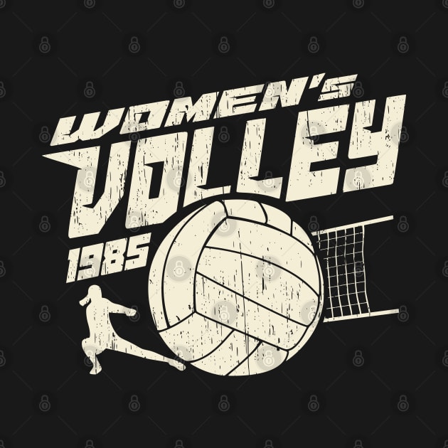 Womens volleyball retro vintage 80s by SpaceWiz95