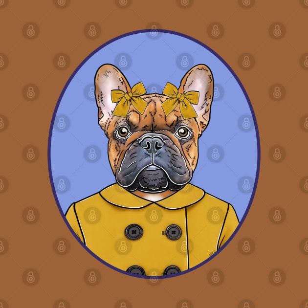 Frenchie in a Pea Coat by FivePugs