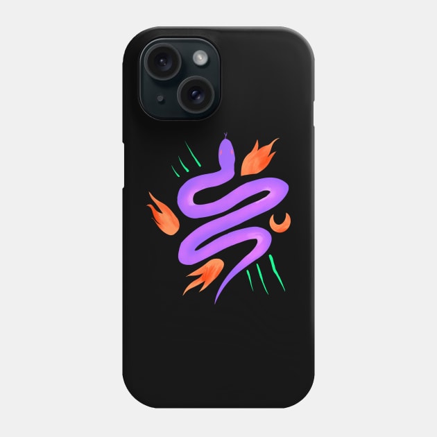 The Snake of Misery Phone Case by Minimal Movement