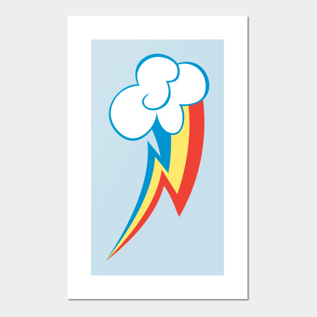 Rainbow Dash Cutie Mark My Little Pony Geek Affiche Et