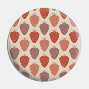 Strawberry pattern in natural shades Pin