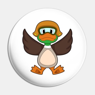 Duck Flying Helmet Pin