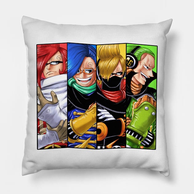 Four Brother Vinsmoke - Germa 66 Pillow by ManimeXP