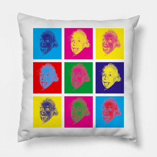 Einstein PopArt Pillow by EagleFlyFree