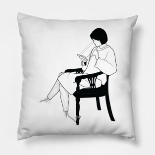 Black & white Elegant Art 28 Pillow