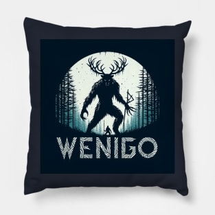 Wendigo Blue Forest Pillow