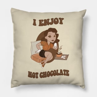 Old Style Cartoon pin up - Chocolate Pillow