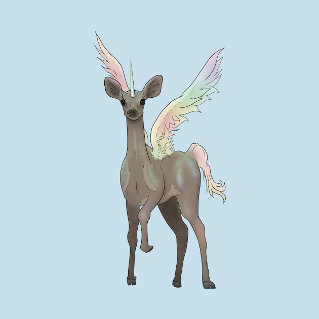 Unicorn Deer by Jarrodjvandenberg