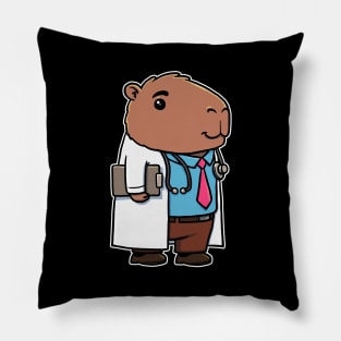 Capybara Doctor Boy Pillow