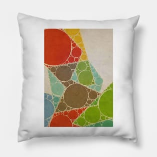Bold Bubble Colors Pillow