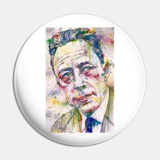 ALBERT CAMUS watercolor portrait .5 Pin