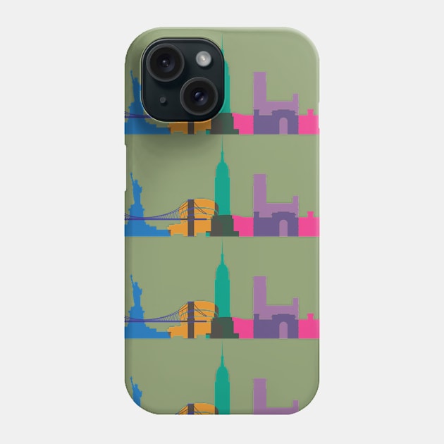 New York Is The Place To See. Color Your Dreams. See What You Envision. Phone Case by abstracted