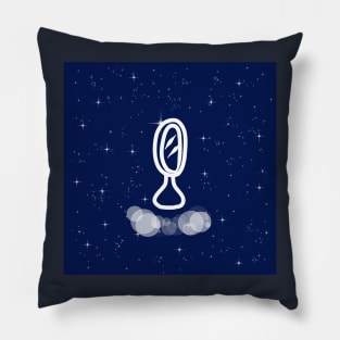 mirror, image, image building, beauty, inspiration, charm, reflection, technology, light, universe, cosmos, galaxy, shine, concept Pillow