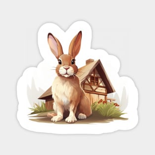 Farm Rabbit Magnet