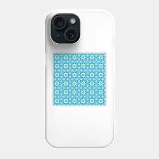 Blue and purple abstract pattern background Phone Case