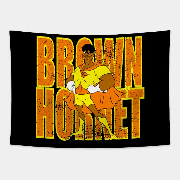 brown hornet vintage cartoons Tapestry by Luckyno