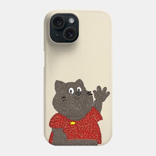 Cute Cat in A T-shirt Phone Case