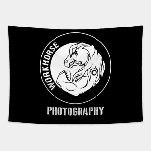 Workhorse Photography Logo Tapestry