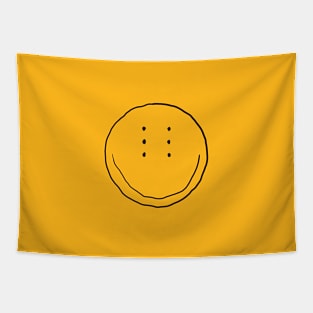 Six-Eyed Smiley Face, Medium Tapestry