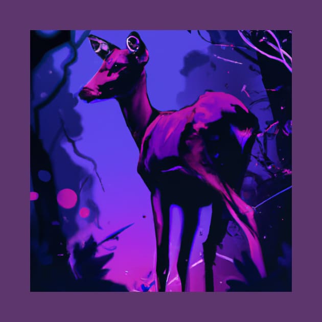 Vaporwave Deer by Trip Tank