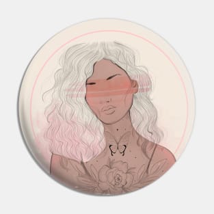 Floral Girl Pin