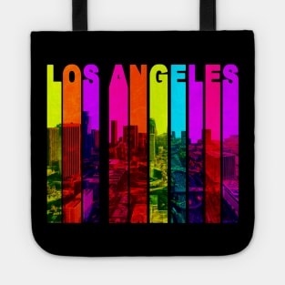 Retro Los Angeles California Cityscape Skyline Tote