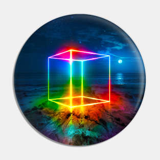 Neon Cube Pin