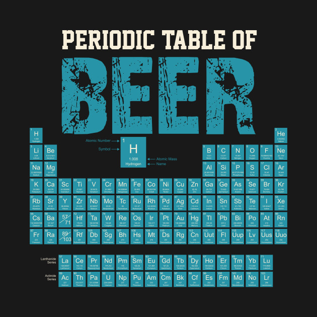 Periodic Table Of Beer Funny