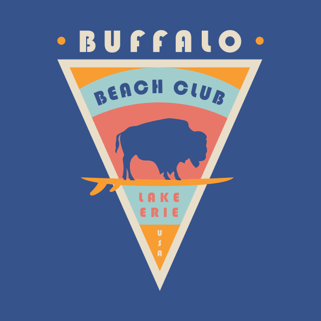 Buffalo NY Beach Club Lake Erie USA Surfing by PodDesignShop