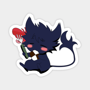 Servamp - Kuro Cat Eating Magnet