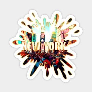 New York Splat Magnet