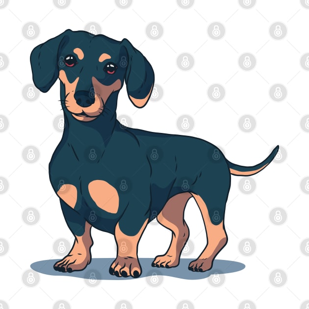 Dachshunds Sausage Dog Gift by qwertydesigns