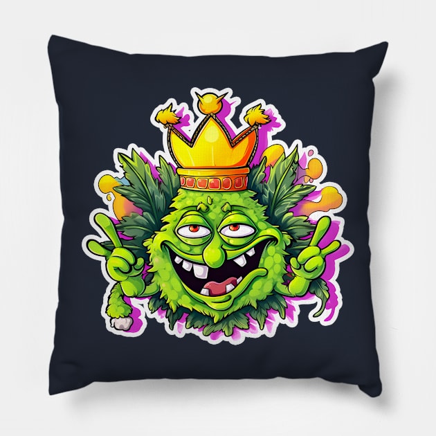 Cannabis 420 Pillow by ragil_studio